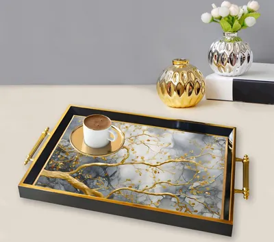 Produktbild von Evila Originals, TPA9831, Tablett, Mehrfarbig, 100 % GLAS, 50 x 29 x 3,5 cm