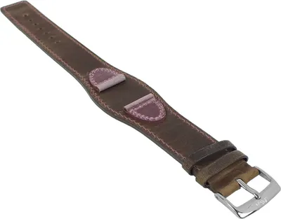 Produktbild von s.Oliver Uhrenarmband Unterlagenband Leder braun/rosa 16mm SO-1740-LQ