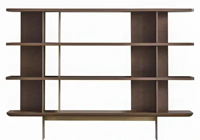 Image de Bibliothèque design en bois – Étagère murale moderne et présentoir