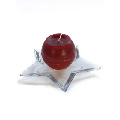 Immagine prodotto di Piatto stella in vetro Portacandele natalizio Stella in vetro 20cm