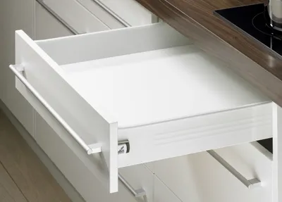 Produktbild von HETTICH MultiTech Schubkasten-Set, Systemhöhe 86 / Nennlänge 500, weiß