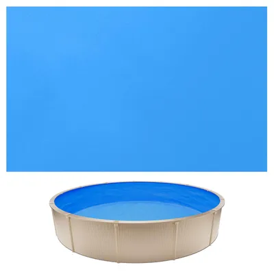Produktbild von VEVOR Poolinnenfolie 3,5 m, Poolfolie für 90 cm Wandhöhe, Ersatzfolie aus PVC, Innenhülle 0,6 mm Stärke, Schwimmbadfolie Überlappend, Austauschfolie, Geeignet für Oberirdische Pools, Blau