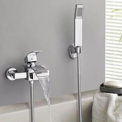 Obrázok produktu pre Mosadzné sprchové armatúry s ručnou sprchou, hadicou na sprchovú hlavicu, jednopákovou sprchovou hlavicou, sprchovým systémom, chrómové sprchové armatúry