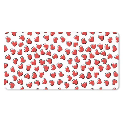 Produktbild von MuchoWow® Mauspad Mousepad Valentinstag - Herz - Muster 60x30 cm - Mousepads - Maus Mat - Pad - Mausunterlage - Nachhaltig