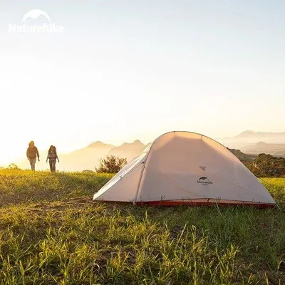 Productafbeelding van Famanu campingtent - Lichtgewicht, geschikt voor 2 personen, waterdicht, inclusief grondzeil