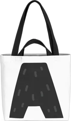 Produktbild von VOID A Alphabet Buchstabe Namen Tasche 33x33x14cm,15l Einkaufs-Beutel Shopper Einkaufs-Tasche Bag