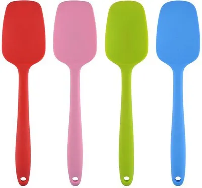 Produktbild von Ibenzoa® Silikon-Küchenspatel-Set, 4-teilig mit Edelstahlkern – hitzebeständig bis 315 °C, BPA-frei, geruchsneutral, spülmaschinenfest
