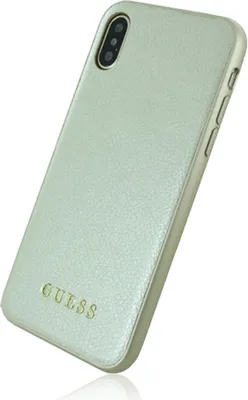 Produktbild von Guess GUHCPXIGLGO iPhone X Gold / Gold Hartschalenetui Irisierend