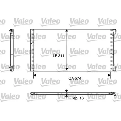 Produktbild von VALEO 817684 Kondensator Klimaanlage Klimakondensator für FIAT PUNTO (188)