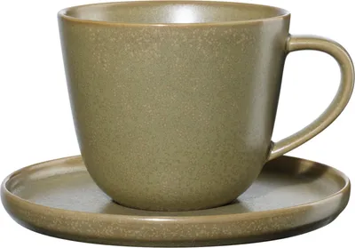 Produktbild von ASA Selection coppa miso Kaffeetasse mit Unterer, Kaffeebecher, Teetasse, Kaffee Tasse, Tee, Porzellan, Gelb, 250 ml, 19020194