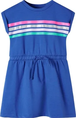 Produktbild von Kinderkleid mit Kordelzug Kobaltblau 128