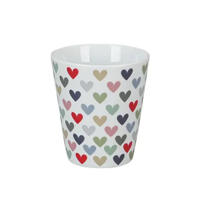 Produktbild von Krasilnikoff - Happy Mug - HM1398 - Harlekin Heart, Bunte Herzen