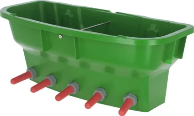 Produktbild von Kälbertränkewanne MultiFeeder mit 5 Ventile und 5 Super-Saugern 14290