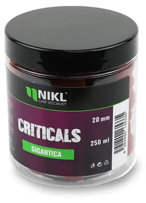Zdjęcie produktu dla Nikl Criticals Boilie Gigantica 250 ml, średnica 20 mm, opakowanie 250 ml