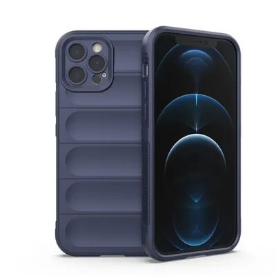 Produktbild von Hurtel 5907769345760, Cover, Apple, iPhone 12 Pro Max, 17 cm (6.7"), Dunkelblau