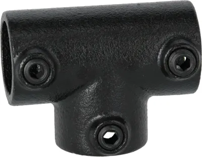 Produktbild von Rohrverbinder T-Verbinder schwarz 1 1/4" (42,4 mm), 90° - lang AVERDE