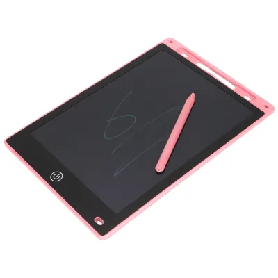 Zdjęcie produktu dla Tabliczka LCD dla dzieci, tablica do graffiti, tablica do rysowania, 10 cali, zabawka edukacyjna do nauki pisania dla najmłodszych, różowa
