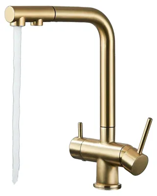 Produktbild von Küchenarmatur, gefilterte und Leitungswasserfunktionalität, ausziehbare Auslauf, Gold