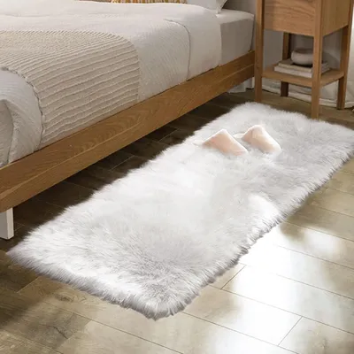 Produktbild von Teppich Shaggy, weich, 60 x 180 cm, für Schlafzimmer