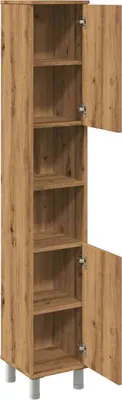 Obrázek produktu pro Maison Exclusive – koupelnová skříňka Artisan z dubového dřeva 30 x 30 x 179 cm, dřevěný materiál