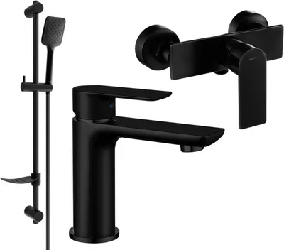 Produktbild von Mexen Alfa DF62 Brausegarnitur, Schwarz - 745704DF62-70