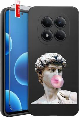 Produktbild von Hülle für Xiaomi Redmi Note 15 Pro 4G | Designs | Mattes Silikon-Case + Displayschutzglas