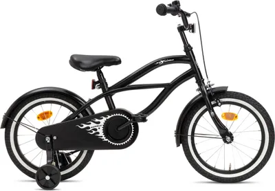 Produktbild von Nogan Rumble Kinderfahrrad – 16 Zoll – Schwarz - komplett mit Stutzräder