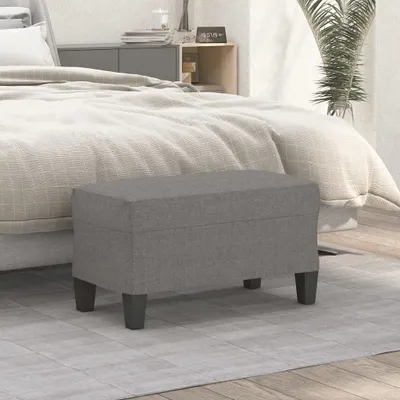 Produktbild von "2026 Promotion" Sitzbank für Garten, Holzbank Dunkelgrau 70x35x41 cm Stoff - Gartenbänke CC21129