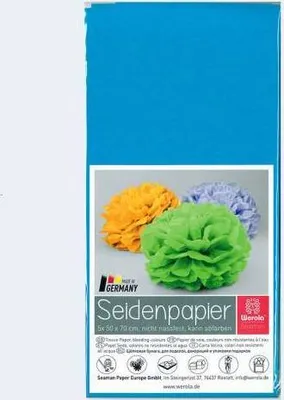 Produktbild von Seidenpapier 20g/qm 50x70cm VE=5 Bogen hellblau