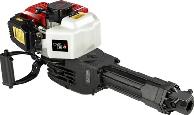 Zdjęcie produktu dla Młot wyburzeniowy spalinowy – młot do betonu/dłutowanie – 2-suwowy – 52 cm³ – 1900 W – 6500 obr./min – do ciężkich zastosowań – czerwony