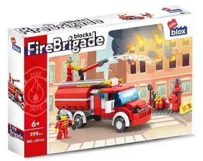 Productafbeelding van Alleblox constructieblokken, brandweer, 299 onderdelen, artikelnummer 478258