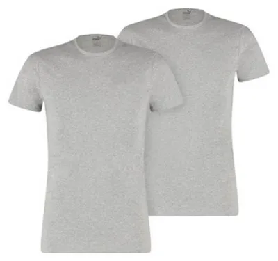 Produktbild von Puma - T-Shirt für Herren/Damen Uni (2er-Pack) CS739 (S) (Grau meliert)