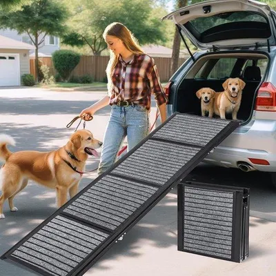 Image de Rampe pour chien de 180 cm de long, pliable, antidérapante, pour grands chiens