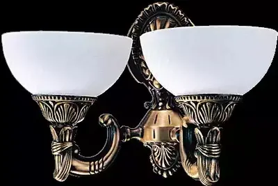 Image de Wandlampe Wandleuchten Art Wandleuchte Lüster Wand Lampen Weiß Glas