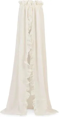 Produktbild von Famanu Betthimmel 155 x 280 cm - Ivory mit Rüschen für Kinderbett
