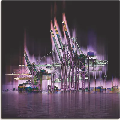 Produktbild von ARTland Leinwandbild Hamburg Hansestadt Collage 04 Größe: 40x40 cm