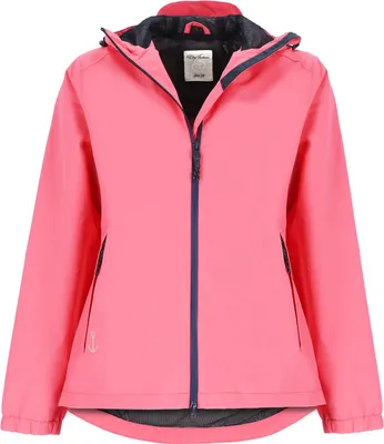 Produktbild von Dry Fashion Damen Funktionsjacke Spiekeroog Fahrradjacke wind- und wasserdicht - Verstaubare Outdoor-Jacke mit Kapuze in Pink Größe 50