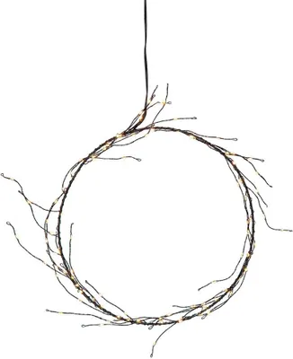 A decorative LED light ring shaped like branches, suspended against a white background.