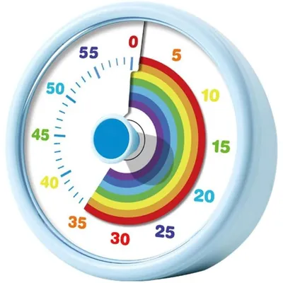 Produktbild von Visueller Timer für 60 Minuten mit Regenbogen-Design