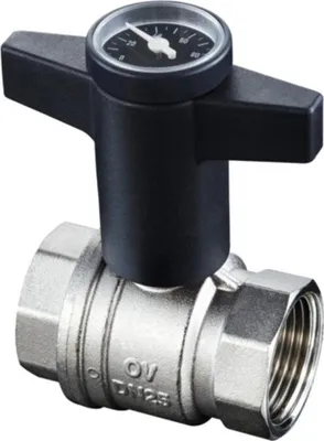 Produktbild von Oventrop OV Knebelgriff-Kugelhahn Optibal PN 16, mit Thermometer DN 50 2Z