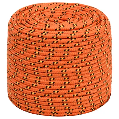 Image de vidaXL Corde de bateau orange 8 mm 100 m polypropylène