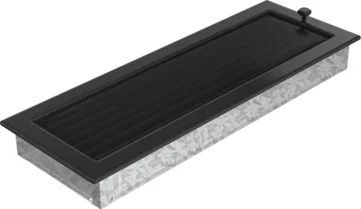 Produktbild von Lüftungsgitter 17x49 schwarz Jalousie