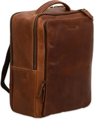 Produktbild von Betzold Jumba Leder Lehrer-Business-Rucksack bis 15 Zoll mit Organizerfach, Handytasche und Stiftschlaufen