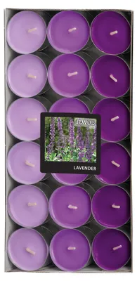 Produktbild von Conpax Teelichter - Mega-Pack - 36x - Lavendel - 4,5 Stunden