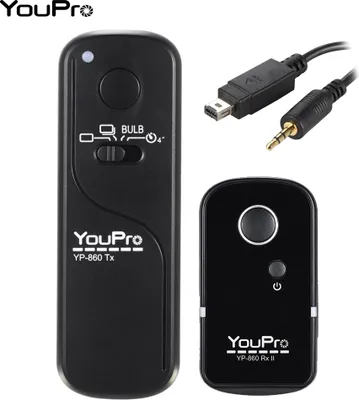Obrázek produktu pro YouPro YP-860 DC2 2,4 G bezdrátová dálková spoušť vysílač přijímač 16 kanálů pro digitální zrcadlovky Nikon D5000 D750 D7000 D600 D610 D7100 D7200 D5500 D3300 D3200 D3100 D5300 D5200 D5300