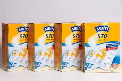 Produktbild von 4 Pakete Swirl Staubsaugerbeutel S70 / S 70 EcoPor für Siemens / Bosch Typ: K