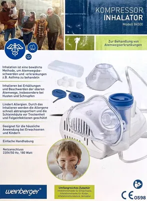 Produktbild von Weinberger Kompressor Inhalator mit Zubehör 84500 NEU