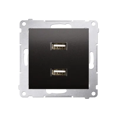 Obrázek produktu pro Kontakt-Simon DC2USB.01/48, Antracit, Plast, IP20, 230 V, 75 mm, 45 mm