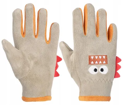 Imagen del producto de Guantes para niños de 19 cm – Guantes infantiles cálidos – Guantes de cinco dedos – Guantes de colores – Guantes con motivos de monstruos
