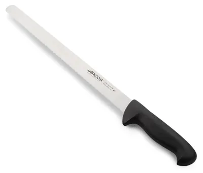 Immagine prodotto di Coltello da pasticceria Arcos color - Prof 293625 in acciaio inox Nitrum e polipropilene nero mango ergonomico e lama da 35 cm, vetrina